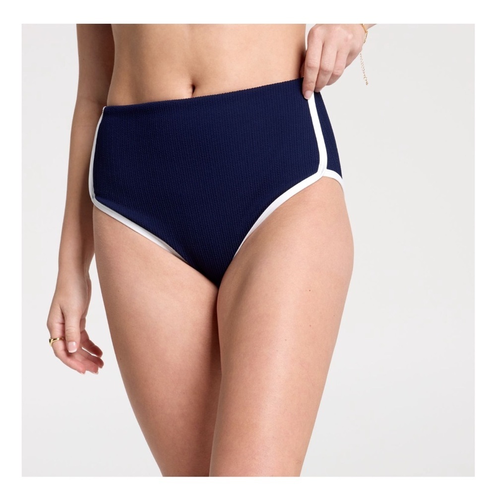 Calia Women's High Rise Bikini Bottoms Navy